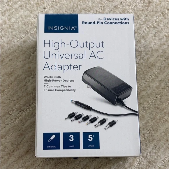 NEW Insignia Black Universal AC Adapter - Picture 1 of 2